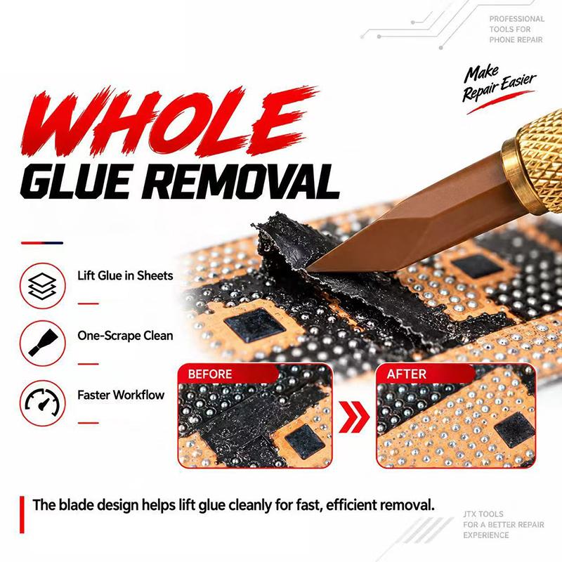 Ck1 Cpu Specific Glue Removal Blade Precision Beveled Tool Heat Resistant Non-Deformable Built For Cpu Black Glue Cleaning
