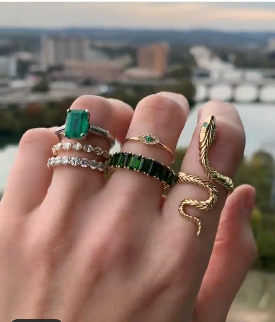 Punk 3pcs/set Chunky Irregular Cuff Rings for Women Geometric Adjustable Open Finger Nail Rings Fashion Statement Jewelry Girls