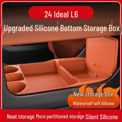 Compatible Silicone Storage Box for Ideal L6/L7 Center Console - Organizer for Glasses and Interior Accessories