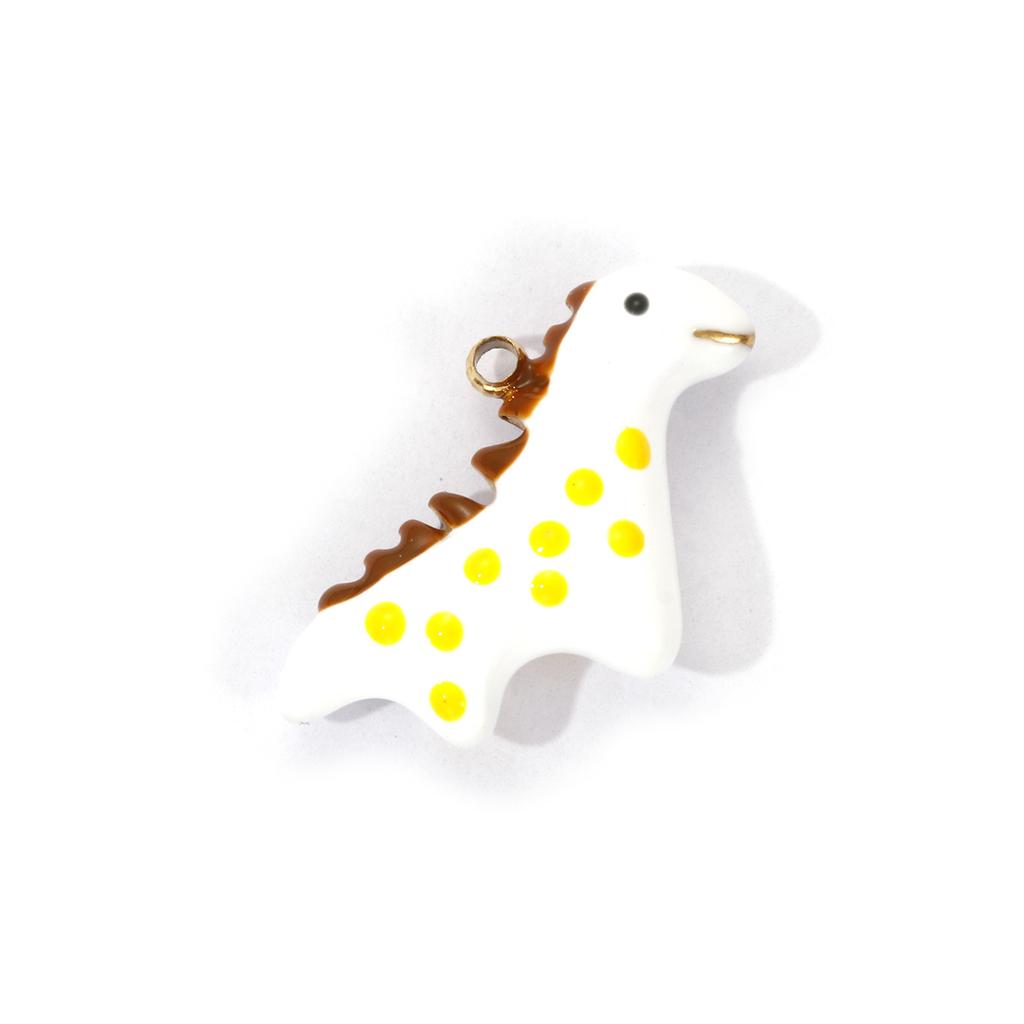 1 Piece 304 Stainless Steel Charms 18K Gold Plated Enamel Dinosaur Animal Frog Pendant For DIY Necklace Bracelet Jewelry Making