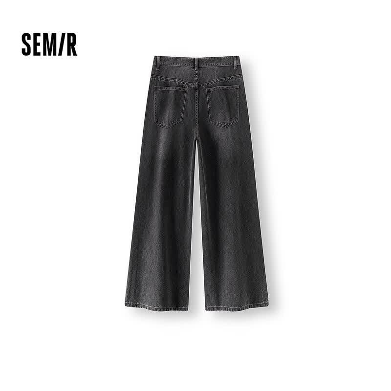 Semir Men's Autumn Loose Wide-Leg Denim Jeans