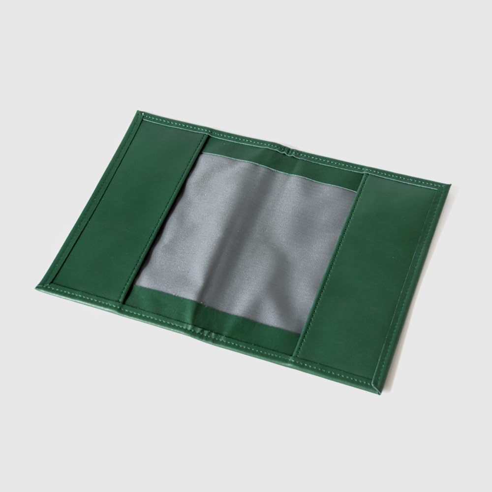 Handmade Leather Book Cover by a Japanese Bag Shop (Paperback) (Green)