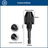 CMCP Keyless Drill Chuck 0.3-3.4/6.5/8mm Self-Tighten Electric Drill Bits Collet Fixture 1/4" Hex Shank Quick Change Converter Tire Chucks 1