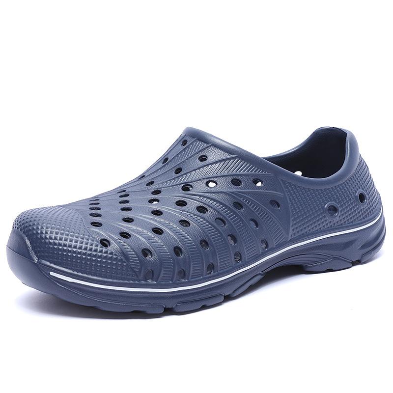 Large Size Bag Head Sandals Men's New Summer Light and Breathable Outdoor Casual Shoes Beach Shoes Hollow Hole Shoes Men