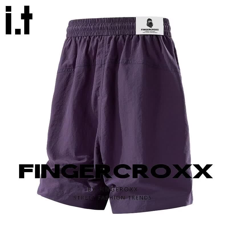 Fingercroxx Men's Ice Silk Quick-Dry Sports Shorts