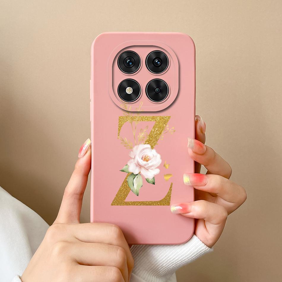Case For Redmi Note 14 Pro Plus Simple Letter Soft Liquid Silicone Shockproof Phone Cover For Redmi Note14 14Pro 4G 5G Fundas