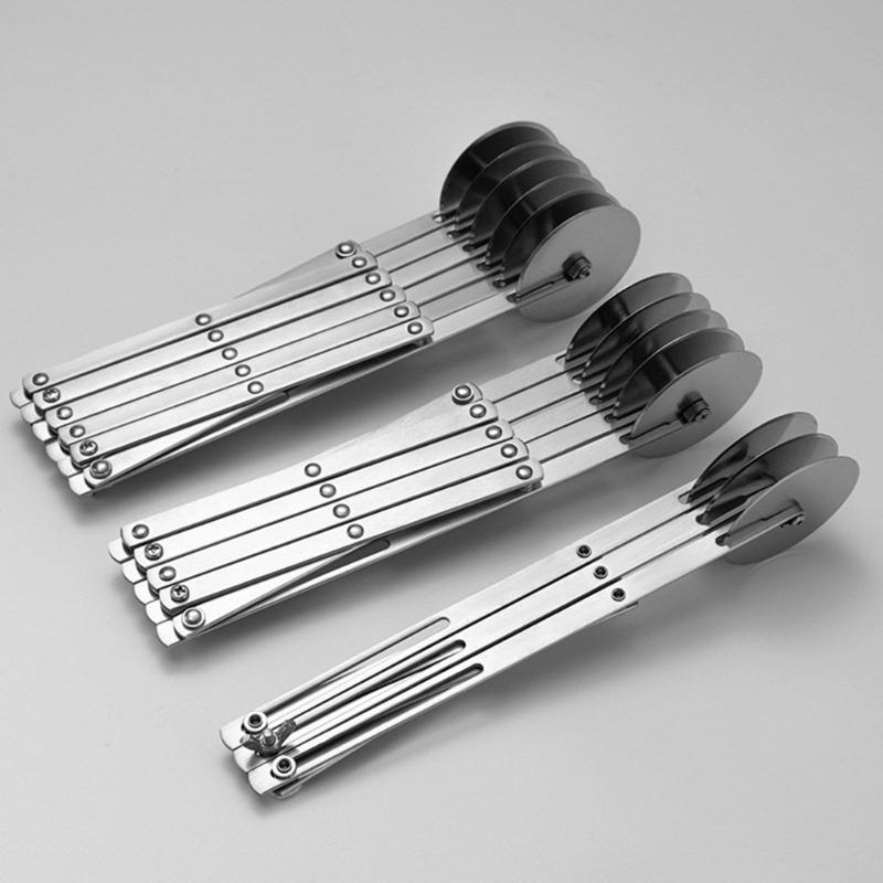 Pizzaschneider mit Rad-Designs Ergonomischer Edelstahl-Pizzaschneider Radschneider für schnelles Schneiden