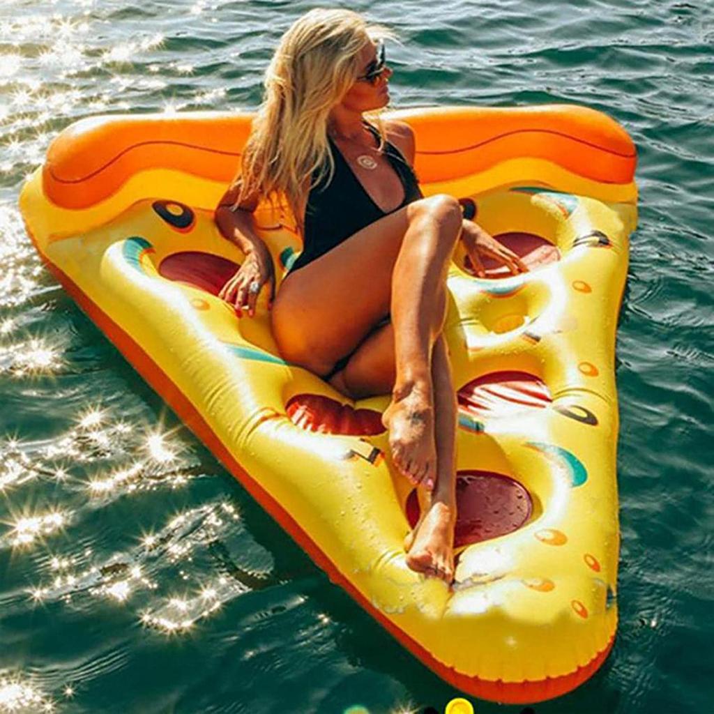 MS Partner Pizza Float, Adult Swimming Ring, for Beach, Pool, and Water Play