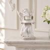 yangyizhi Little Angel Candle Holder, Resin Decorative Guardian Tea Light Retro Cherub Sculpture for Home Church Wedding Decor