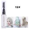 13 couleurs de couleur de cheveux unique teinture pour cheveux temporaire Non toxique bricolage couleur de cheveux Mascara colorant crème Pigments