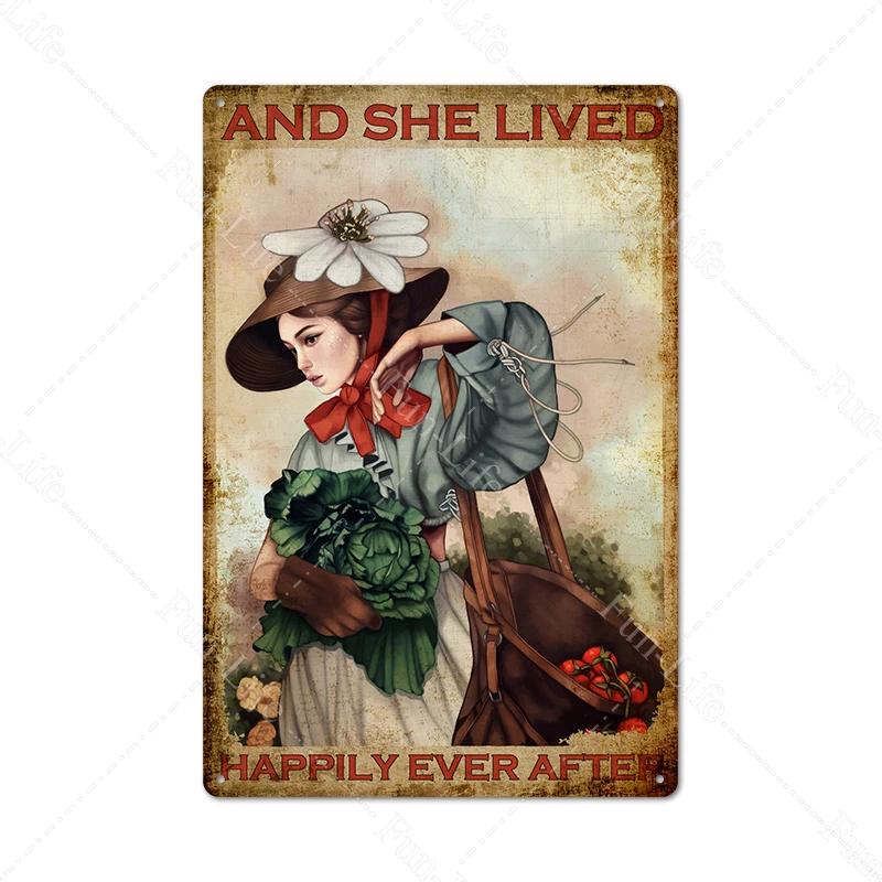 Beauty Vintage Metal Poster Animal Bees Retro Metal Tin Botany Signs Plaque Plate Wall Decor for Bar Club Cafe Man Cave Xcm