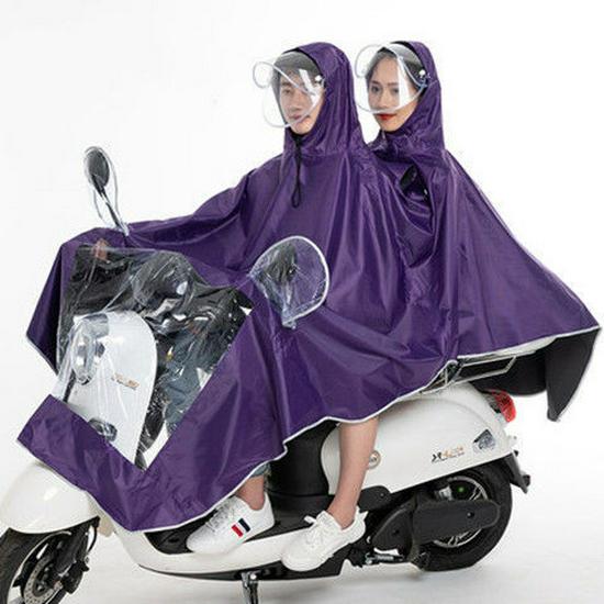 Mantella Pioggia Spessa Unisex per Scooter Elettrico/Bicicletta: Attrezzatura Antipioggia Torrenziale per Adulti