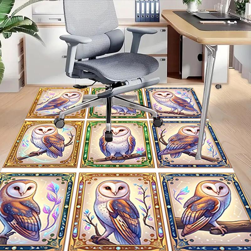 1PC Owl Artwork Non-Slip Floor Carpet Compatible for Office&Living Room&Bedroom&Dining room -  Soft & Pattern-G0377