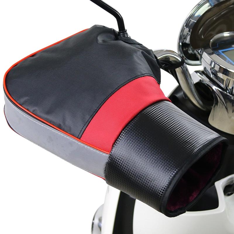 Motorcycle Handlebar Gloves Muff for Cold Weather Riding Mittens Windproof E-Bike Handguards Hand Protectors Covers 2pcs