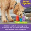 Brightkins Find Fire Hydrant Puzzle for All Dog Prevents Slow Nose Treat Authentic Treats! Breeds, Eating, Work, Hunting, LER9367,