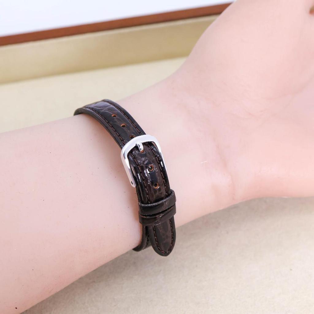 [USED] Working SEIKO Women's Watch, Leather, Battery, Outer Box, Quartz, 1977