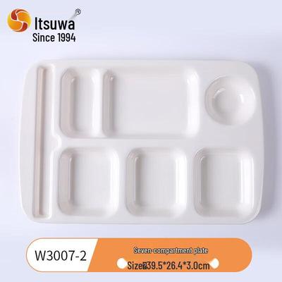 Wuhe Melamine 4-Compartment Round Plate
