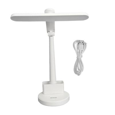 LED Table Lamp ABS 360 Degree Rotation Foldable USB Eye Caring Dimmable Reading Lamp with Pen