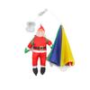 LED Christmas Parachute Santa Lights, Shopping Mall Park Courtyard Gate Decoration String Lights