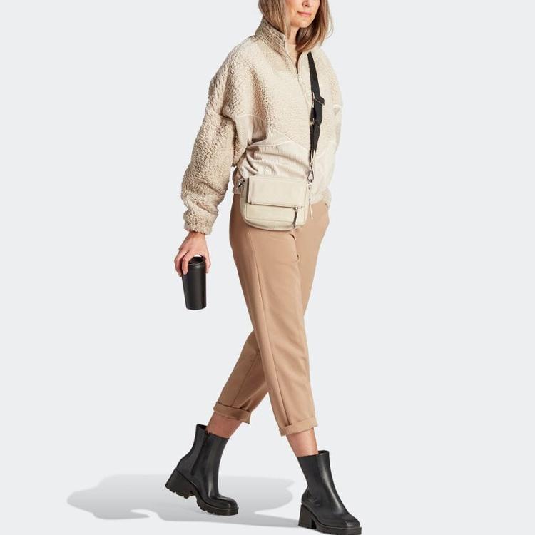 Adidas Originals Trefoil Spliced Loose Long Sleeve Jacket Women Jacket Beige IM4315