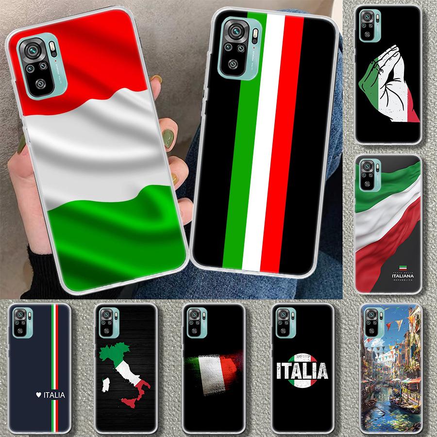 Italy Flag Phone Case Cover for Xiaomi Redmi Note 15 14 13 12 11 Pro Plus 14S 12S 11S 11T 11E 10S 10 Customized Fundas Redmi Not