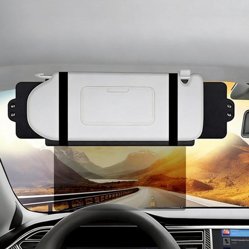 Car Sun Visor Extender, Polarized Anti Glare Sun Blocker Visor Extension Attachment HD Vision Day Night Safe Driving Auto SUV