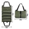 Roll Up Tool Bag Canvas Tool Organizer With 5 Zipper Pockets Hanging Tool Zipper Carrier Tote For Electrician Car Moto Repair