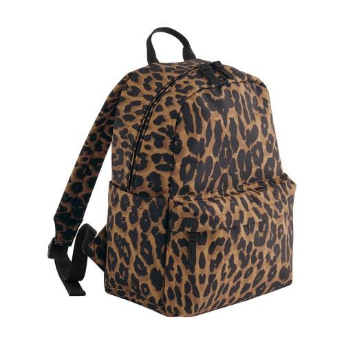 BagBase Leopard Print Mini Backpack
