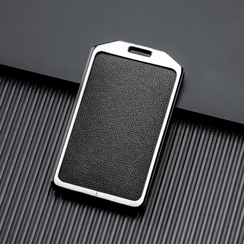 Signal Unobstructed, Suitable for Xiaopeng P7 G9 G3 P5 Metal All-inclusive Double-sided Leather Car Key Protective Case