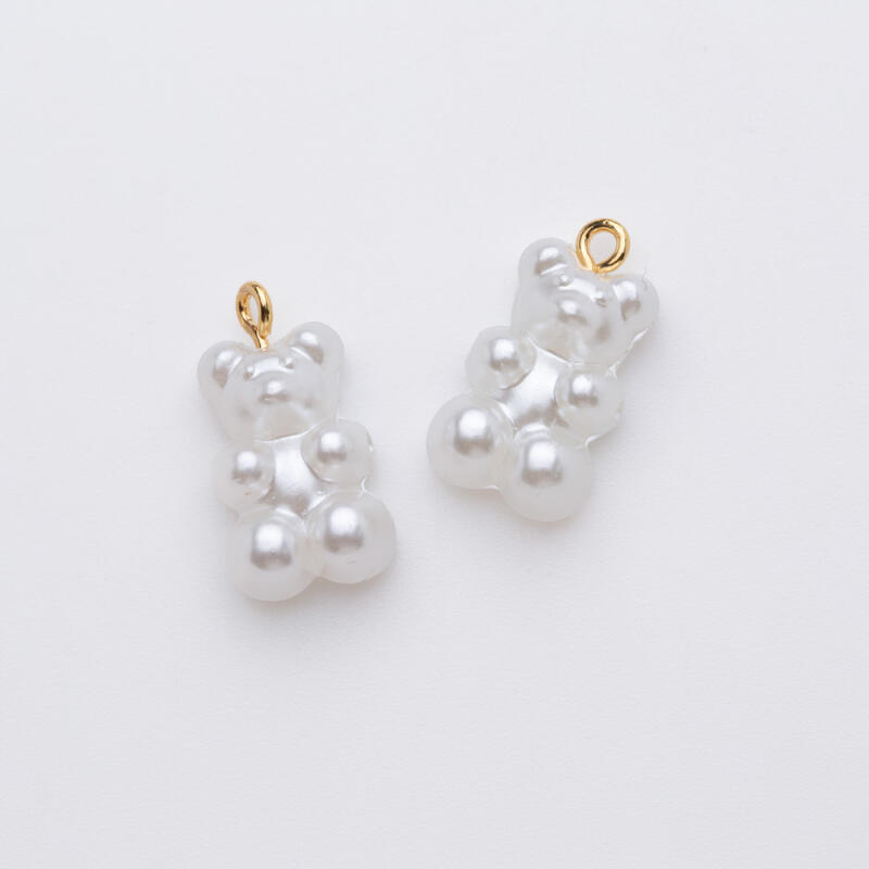 Pearl Haribo side-piercing Haribo keyring pendant