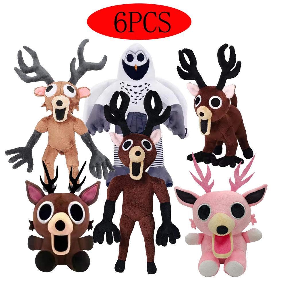Peluche Cervo 99 Notti Nella Foresta 25-33cm Animale di Peluche Morbido Merchandising Anime Regalo di Halloween Natale
