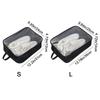 2Pcs Oxford Cloth Shoe Storage Bag Waterproof Transparent Shoe Carrier Bags Breathable Dustproof Shoe Organizer Sneakers