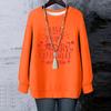 Ladies' Christmas Printed Round Neck Long Sleeved T-shirt Sweatshirt Top