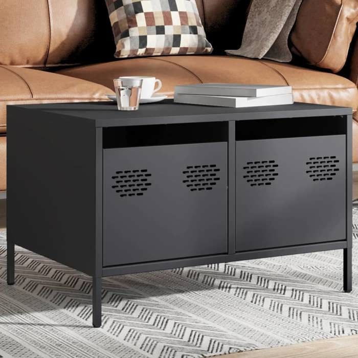 VidaXL TV Cabinet Anthracite 68x50x43.5 Cm Cold-rolled Steel, TV Stand, TV Sideboard, Hi-fi Cabinet, TV Bench, Cabinet In 851240