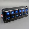 New Waterproof Metal 2-8 Gang Dual LED Marine Boat Car Switch Panel Marine Auto Truck Rocker Switch Panels for Cars