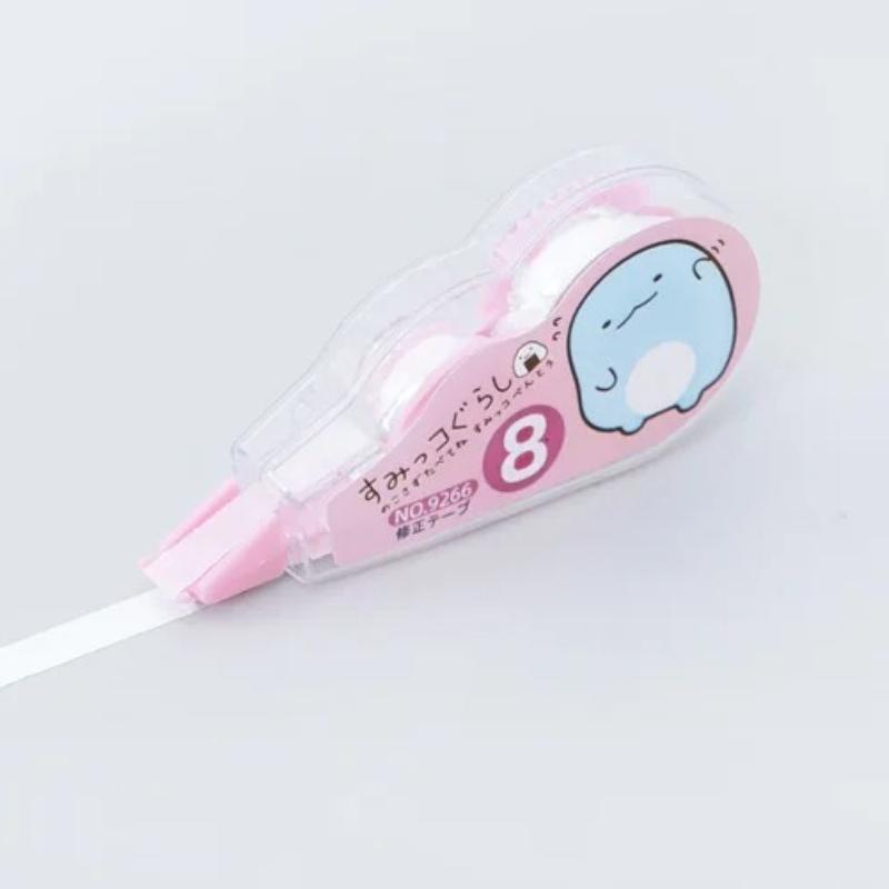 4 Peças Kawaii Sumikko Gurashi Corretivo White Out Fita Corretiva Brinde Promocional Papelaria Material Escolar de Escritório