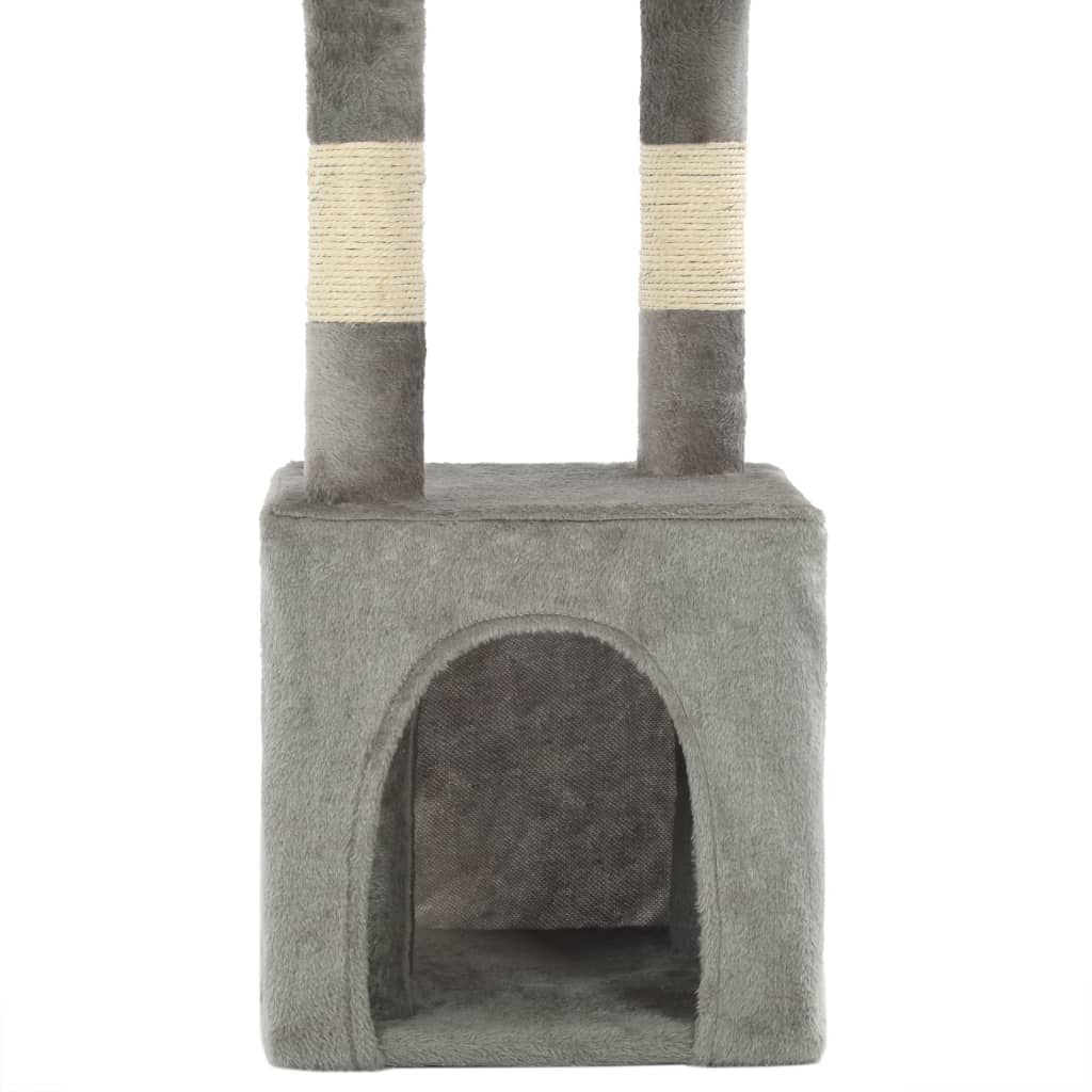 Cat Scratching Post with Sisal Scratching Posts 109 cm Grey