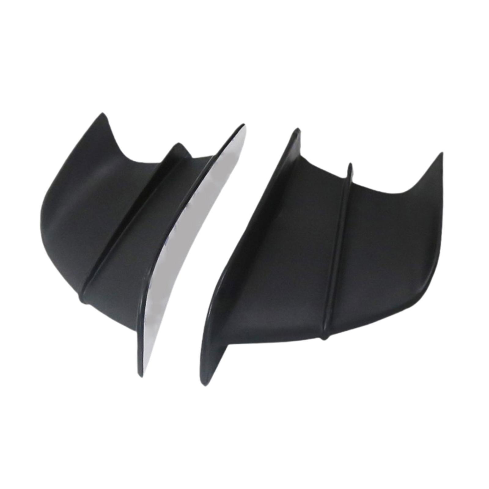 2x Motorbikes Front Side Air Wind Wing Replace Motorcycle Fairing Winglets чёрный