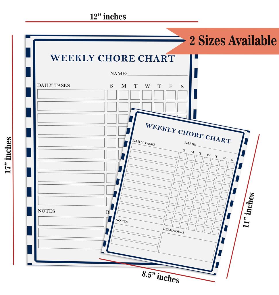 Inkdotpot Magnetic  Whiteboard Weekly Chores Charts Chore  Chart For  Refrigerator  - Dry Erase Behavior Chart For Kids