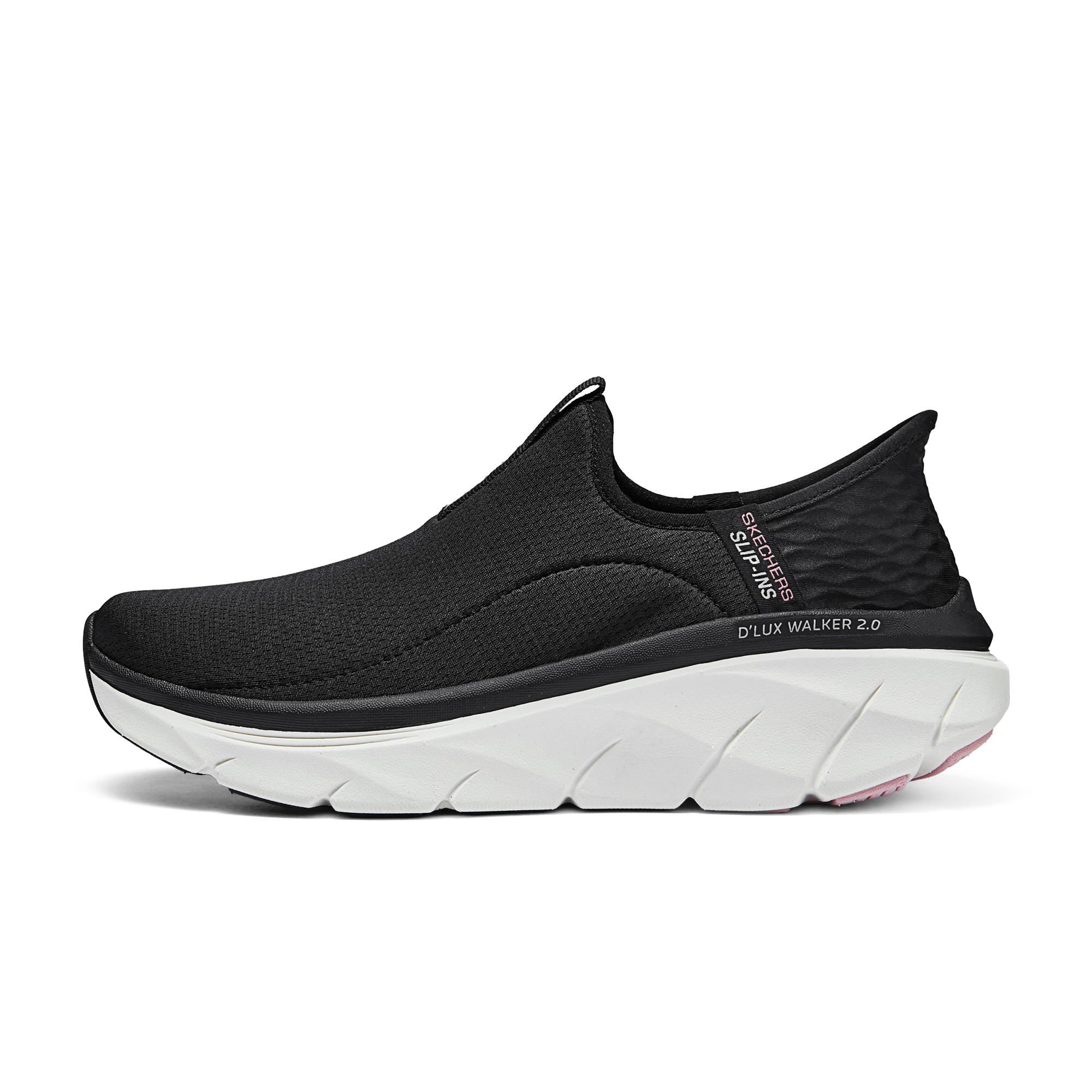 Skechers Slip-Ins Ткань с технологией Flash Мягкие Легкие Удобные Амортизация Отскок Низкие Повседневные Кроссовки Женские 150099-BKPK 36