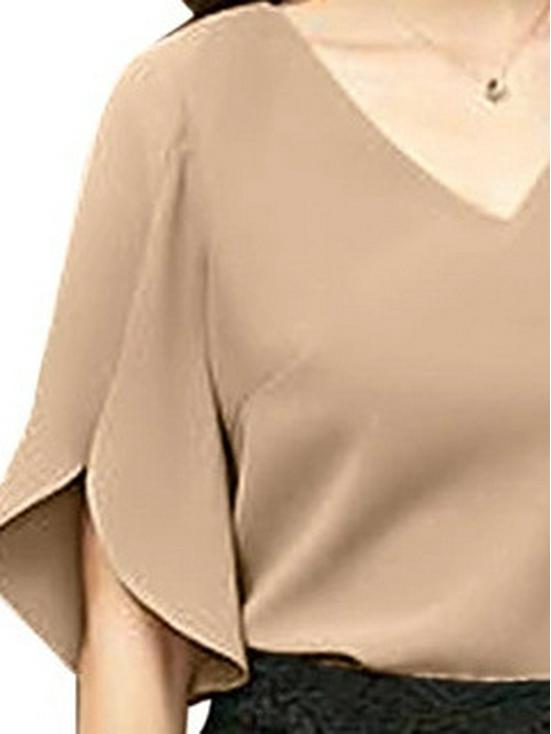 Women's Spring/Summer Casual Short-Sleeve Top - European American Style