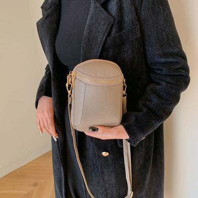 Borsa Donna in Vera Pelle Borsa Retrò per Cellulare da Donna Mini Borsa a Tracolla Piccola Borsa Elegante a Spalla Singola