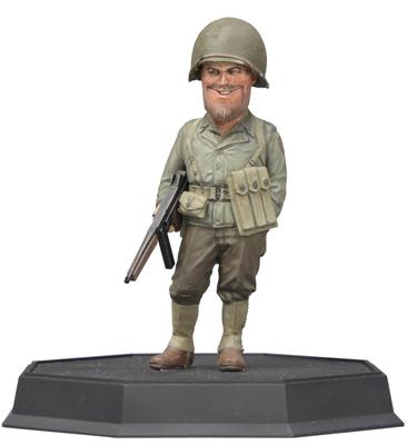 FineMolds World Fighter Collection WWII US Army Infantry Sergeant Rogers Thompson M1A1 Plastic Model Unpainted Assembly Kit FT02 1/12? &