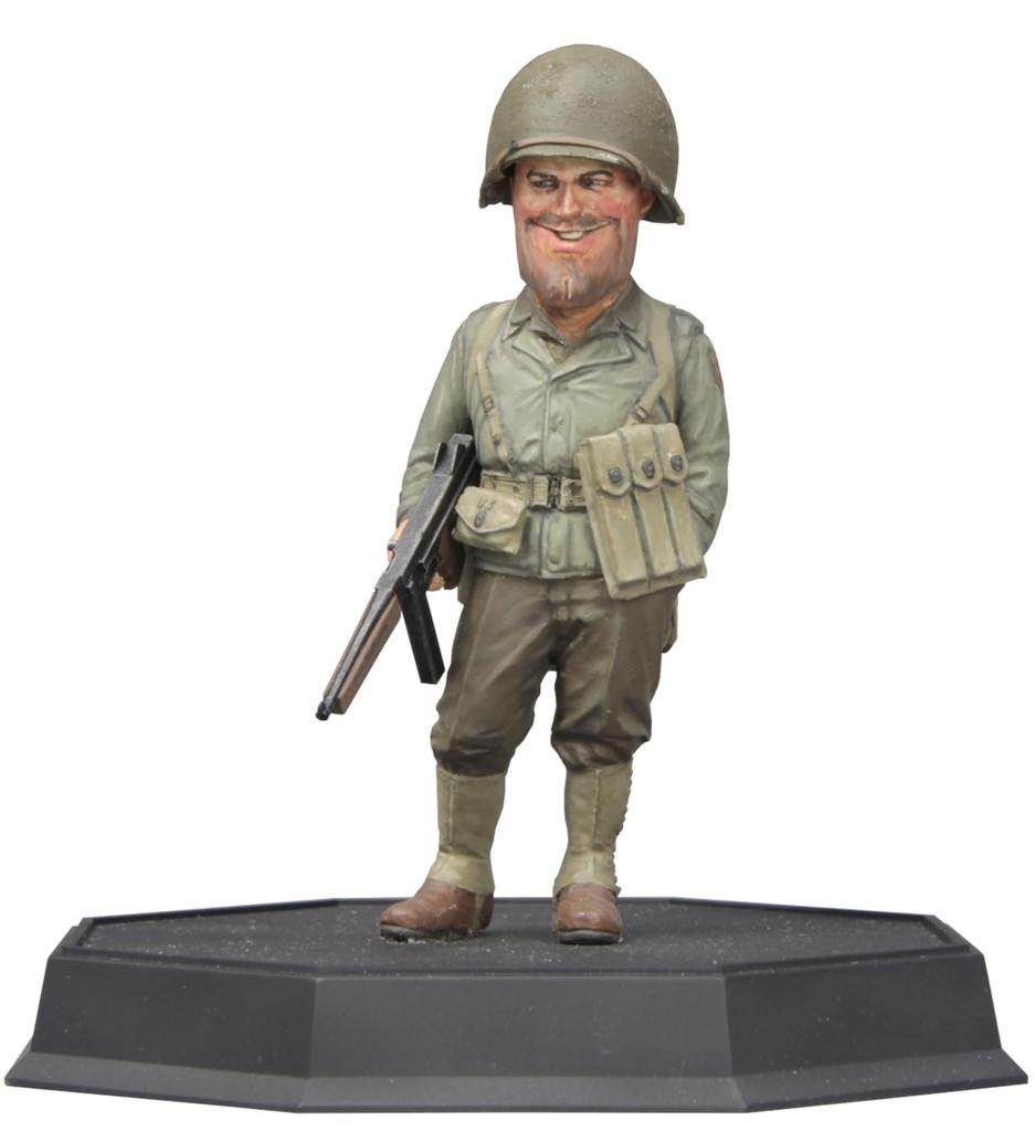 FineMolds World Fighter Collection WWII US Army Infantry Sergeant Rogers Thompson M1A1 Plastic Model Unpainted Assembly Kit FT02 1/12? &