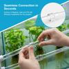 Clear Acrylic Pipe Variable Diameter Direct Connectors Water Tube Fittings