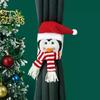 Christmas Cartoon Curtain Clasp Penguin Santa Claus Snowman Elk Curtain Holder Xmas Decor For Home Xmas Curtain Accessories
