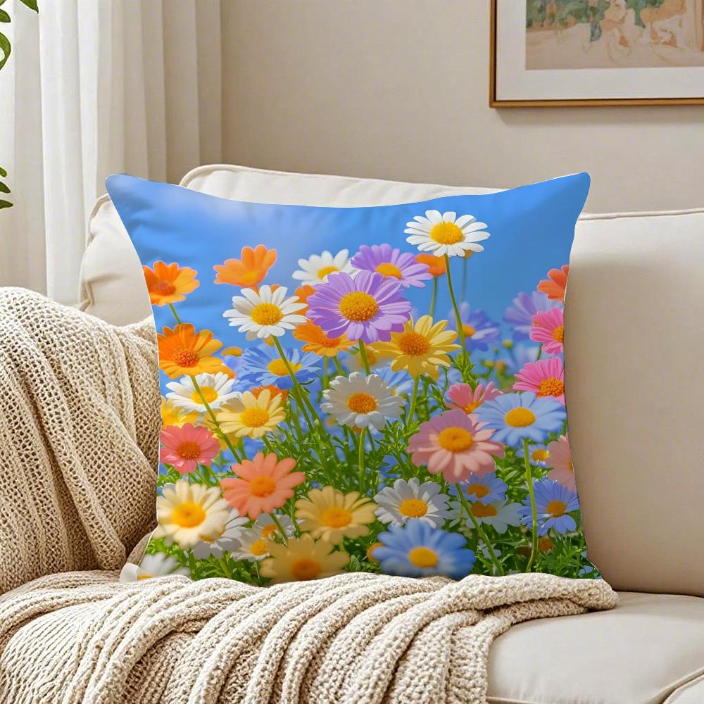 Symbols Of Innocence And Hope DDaisy Cushion Cover Pillowcase Antidustmite Living Room Sofa Decor Cushion Room