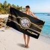 Ajax Amsterdam Individuelles Strandtuch, Personalisierter Namens-Textdruck, Fußballlogo Weiches Schnelltrocknendes Handtuch Urlaubsgeschenk