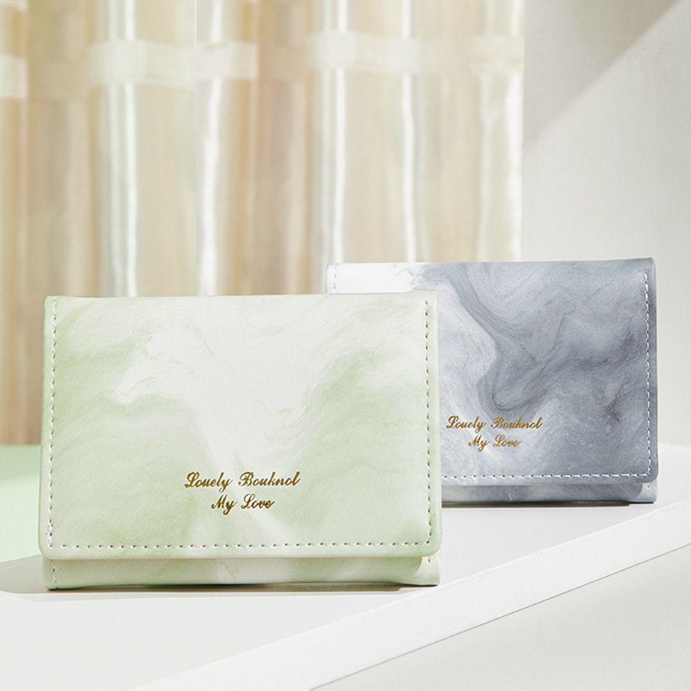 

Fashion Small Simple Money Bag Short Wallet Purse Card Holder зелений