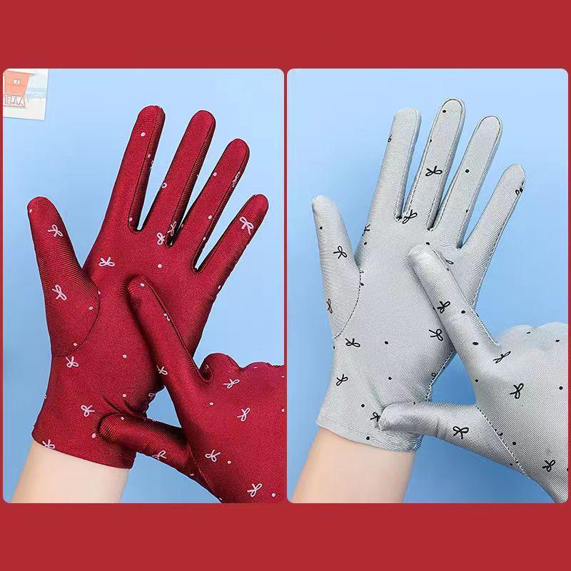 Damen Fahrhandschuhe Sonnenschutzhandschuhe Damen Sommer Atmungsaktive Elastische Sonnenschutzhandschuhe für Dame Mädchen